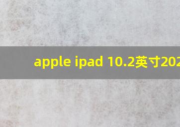 apple ipad 10.2英寸2020